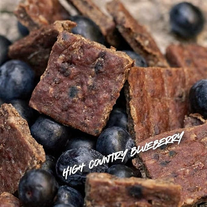 High Country Wild Blueberry Elk & Venison Dog Training Treats - Natural Grain-Free Puppy & Dog Snacks - Protein Treat for Training, Reward - No Fillers, No Artificial Preservatives, 4oz 3 Bags