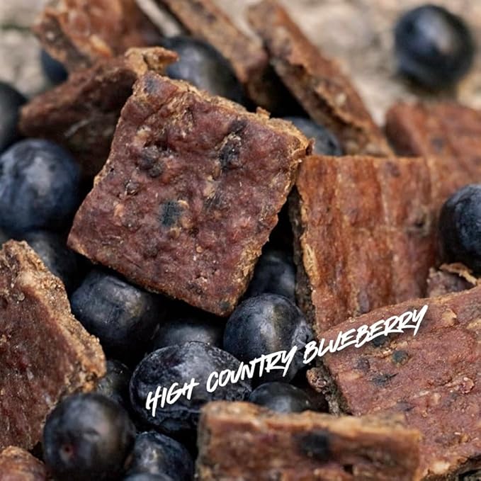 High Country Wild Blueberry Elk & Venison Dog Training Treats - Natural Grain-Free Puppy & Dog Snacks - Protein Treat for Training, Reward - No Fillers, No Artificial Preservatives, 4oz 1 Bag