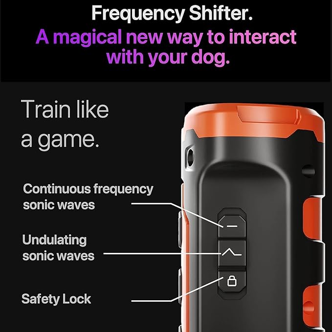 2025 NEW Upgraded Dog Bark Deterrent Devices Long Range Ultrasonic Rechargeable Anti-Barking Device Correct Your Dog's Bad Behavior Better Than Shock Collars or Dog Training Collars With Free Clicker