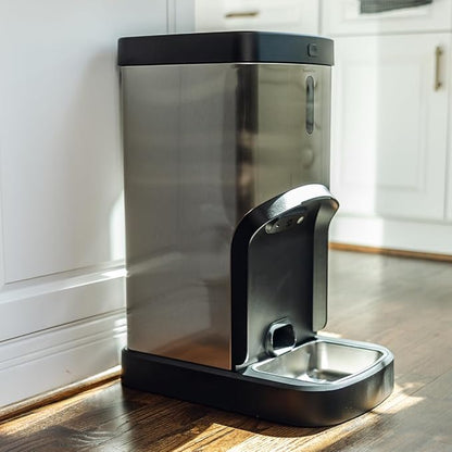 SMARTFeeder SPSF17-SS Large Capacity Automatic Dog Feeder – Stainless Steel Food Dispenser with WiFi App, Scheduled Feedings, Portion Control, HD Camera, Speaker & Microphone