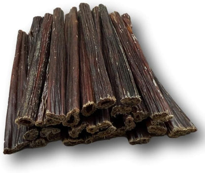 Top Dog Chews 6 Inch Gullet Sticks-25 Pack - All Natural, Single Ingredient, Thin, Hollow Esophagus Stick, Rawhide Alternative Dog Treat - Promotes Joint & Dental Health