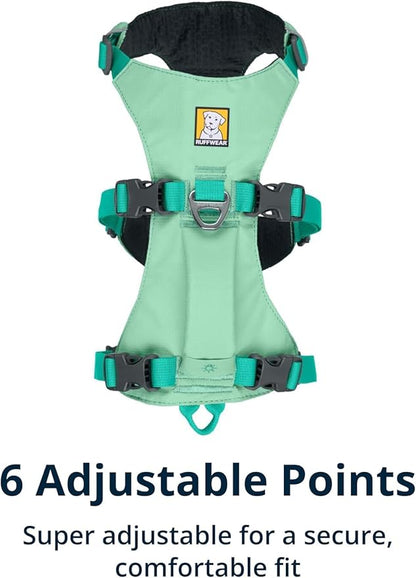 Ruffwear, Flagline Dog Harness, Lightweight and Reflective, No Pull Dog Lift Harness for Hiking, Running and Everyday Use, Sage Green, Medium