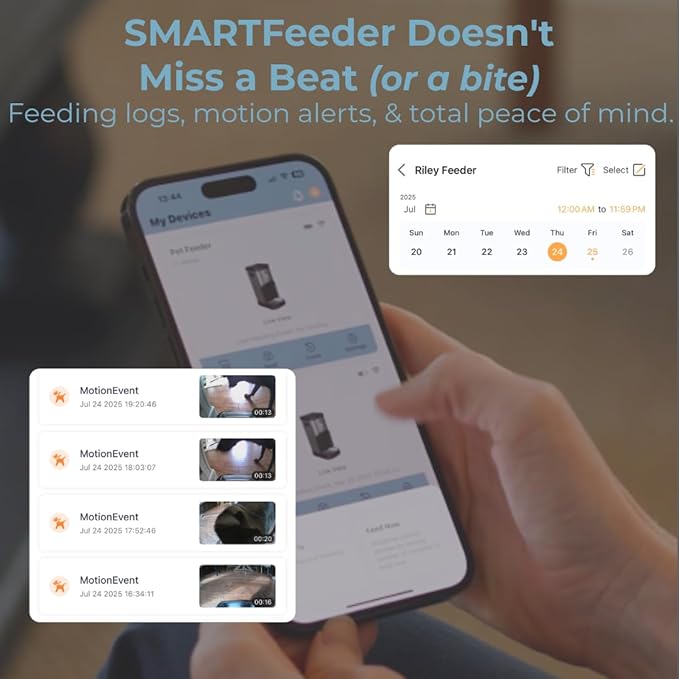 SMARTFeeder SPSF17-SS Large Capacity Automatic Dog Feeder – Stainless Steel Food Dispenser with WiFi App, Scheduled Feedings, Portion Control, HD Camera, Speaker & Microphone