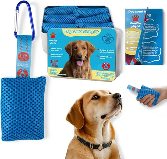 Dog Scented Training Kit Fun for Dogs- Nose Work for Dogs, Hide and Seek Dog Toys, Enhance Dog Brain Games, Nose Scent Work Games for All Ages Dog, Dog Scent Training Box, Scent Work Kit for Dogs