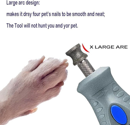 Diamond Dog Nail Grinder Bits for Rotary Tool-1/8'' Dog Nail Grinder Attachment-Pet Nail Grinder Bit Work for Animals Nail Care (XX Large K)