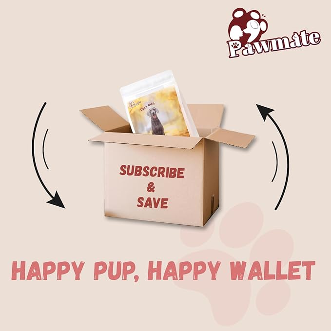 Dog Treats Duck Jerky Rings, Natural Duck Brest w/Glucosamine Chondroitin, Healthy Training Treats Snacks for Small Medium Large Dogs, 10.6 oz