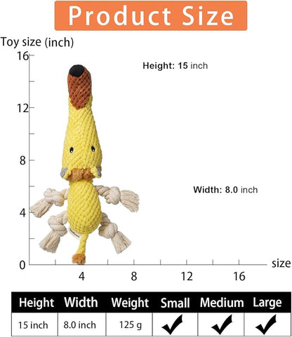 Sedioso Dog Toys, Dog Plush Toy for Large Breed, Cute Squeaky Dogs Toy with Crinkle Paper, Puppy Stuffed Animal Chew Toys for Small, Middle, Large Breed (Lion)