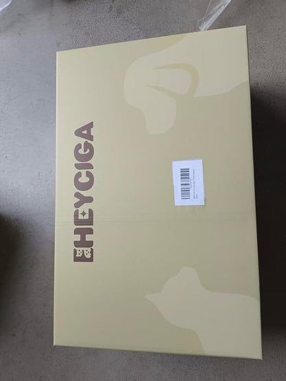 EHEYCIGA Curved Dog Stairs Ramp for Small Dogs 15.7" H, 3-Step Dog Steps for Couch Sofa and Chair, Pet Stairs for Cats, Non-Slip Balanced Pet Steps Indoor, Beige