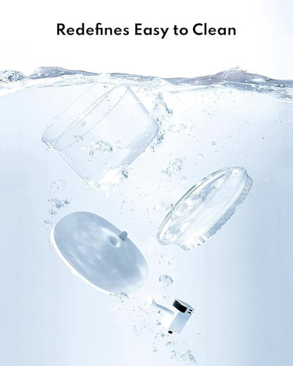 HomeRunPet Silent Cat Water Fountain, 68 oz/2L, Pet Fountain Wireless Pump, Dog Water Dispenser, Dual Mode, Quick Assembly & Easy-Clean, Filters Included