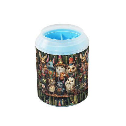 Dog Paw Cleaner Cups for Dogs Pets Foot Washer Paw Scrubber for Medium Small Cats Dogs Cleaning Cup Fiesta Unique Animals