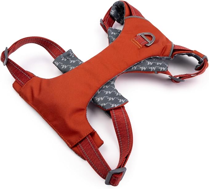 Winchester Pet No-Pull Adjustable Soft Padded Dog Vest Harness with Reflective Stitching, Ketchup, Small
