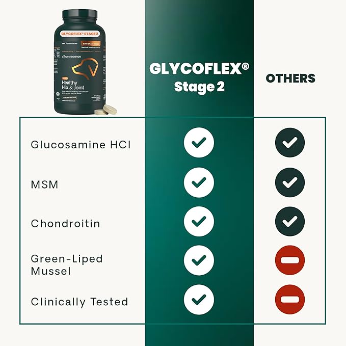 VETRISCIENCE Glyco Flex® 2 Hip and Joint Supplement for Dogs, Chewable Tablets (2 pack)