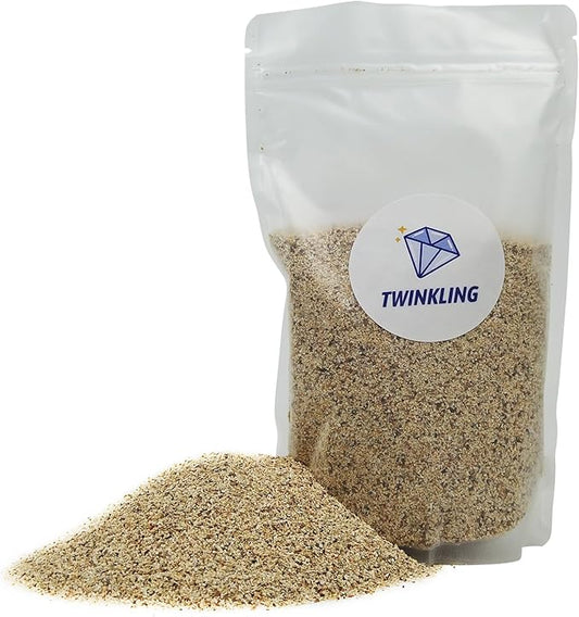 TWINKLING Silica Sand, Aquarium Sand, Horticultural Sand, Vermiculite, Coarse Sand for Plants, Fire Pit, Aquarium, Fish Tank, Resin Art, DIY Craft, Vase Filler, Home Decor, 410g/14.5oz (30-60 Mesh)
