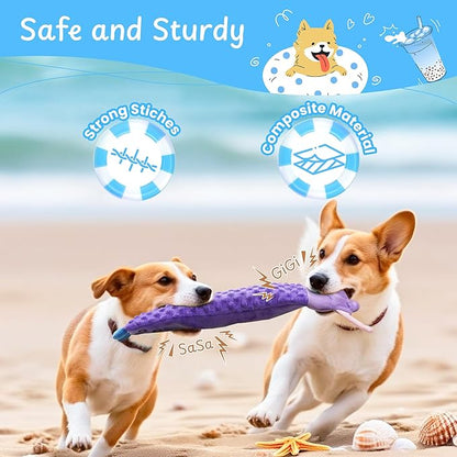 Nocciola 3 PC No Stuffing Small Dog Toys, Removable Crinkle Squeaky Durable Dog Tug Toy Summer Drinks Theme, Bottle Insert Fun Puppy Toys to Keep Them Busy