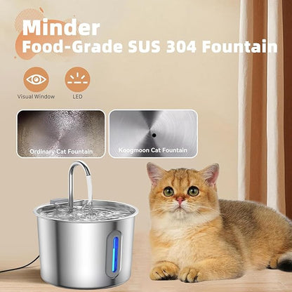 Automatic Pet Cats Water Fountain Dispenser for Dog Waterer Drinker Feeders Bowl Container Feeding Supplies Low Noise Drinking Fountain