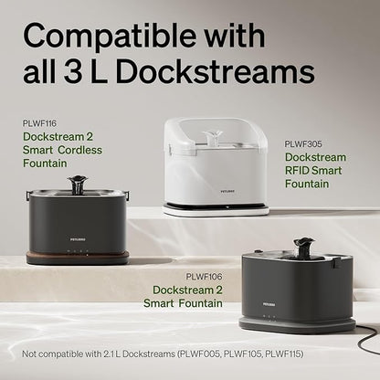 PETLIBRO Splash Shield for 3L Dockstream 2 Cat Water Fountain PLWF106 PLWF116 and PLWF305 Prevent Water Spills, Large top Radius, Easy to Remove & Clean