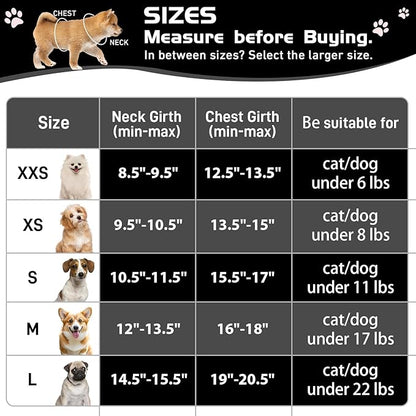 Soft Mesh Dog Harness and Leash Set, No Pull Puppy Harness and Leash Set, Reflective Step in Harness for Small Medium Dogs, Easy Walk Escape Proof Vest Harnesses (Black, XS)