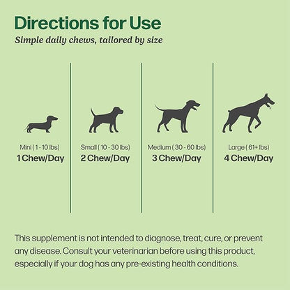 Selly’s Den Probiotics for Dogs Chicken Flavor Chew Supplement 6 Strain Blend Digestive & Immune Support Soft Chews with Enzymes, Prebiotics & Probiotics – Made in USA - 90 Count, 6.5 Oz