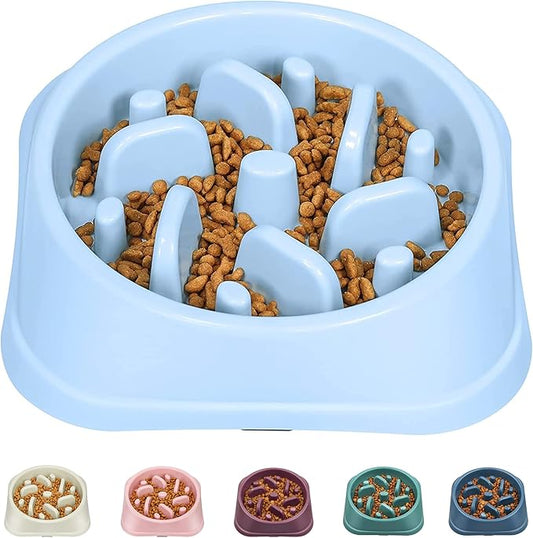 UPSKY Slow Feeder Small Dog Bowl - Anti-Slip Puzzle Bowl Feeder, Interactive Bloat Stop, Anti-Choking