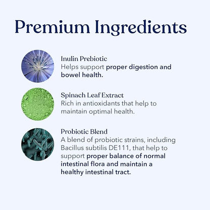 Honest Paws Probiotics for Dogs - Digestive & Immune Support Powder with Prebiotic Made in The USA, Chicken Flavor (30 Sticks)