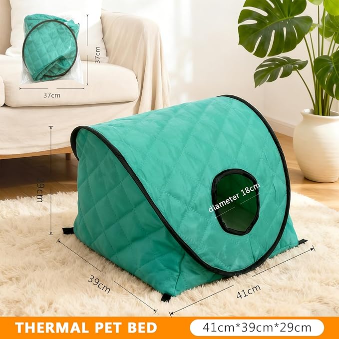 Outdoor cat Bed, cat cave Bed,a Dual-use indooroutdoor cave cat Bed, relieves cat Anxiety, Comes with Ground pegs for Fixation, Waterproof and Warm, Suitable for Camping and Outdoor pet beds.
