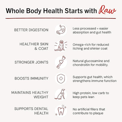 Stella & Chewy's Freeze-Dried Raw Dinner Patties - Chicken Recipe - High Protein Grain-Free Puppy & Dog Food - Perfect For Picky Eaters - 25 oz