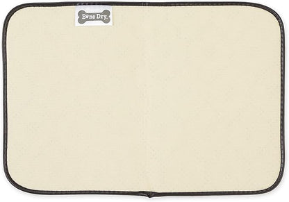 Bone Dry Machine Washable, Ultra Absorbent Pet Mat, 12x18, Gray Lattice