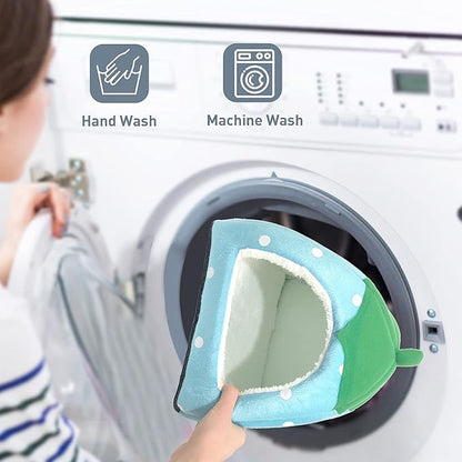 Tierecare Guinea Pig Hideout Bed Dwarf Rabbit House Cave Accessories Cozy Hide-Out for Little Bunny Hedgehog Ferret Chinchilla&Other Small Animals