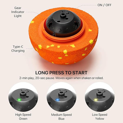 Interactive Dog Toys Balls Moving - Smart Automatic Bouncing Interactive Dog Ball, Durable Pet-Safe E-TPU, IPX7 Waterproof, Anti Boredom Dog Toys to Keep Them Busy for Large and Small Dogs(2 PACK)