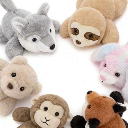 Tezituor 6 Pcs Stuffed Animals Bulk, 7 Inch Small Stuffed Woodland Plush Bulk, Cute Plushies Toy Gift for Kids Party Favor