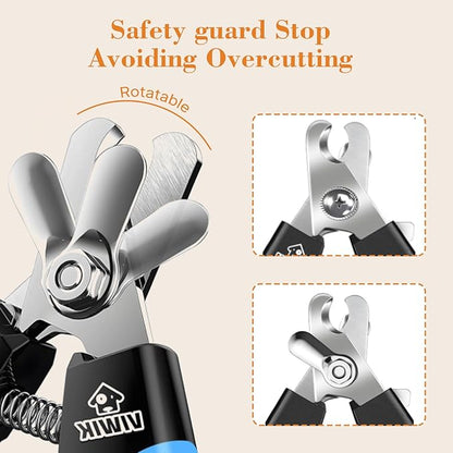 ahansi Dog Nail Grinder, 2026 Upgrade Quiet Dog Nail Grinder Cordless with LED Light & 3 Speeds, Quick USB Rechargeable Dog Nail Trimmer for Thick and Long Nails (1pc+2 Heads)