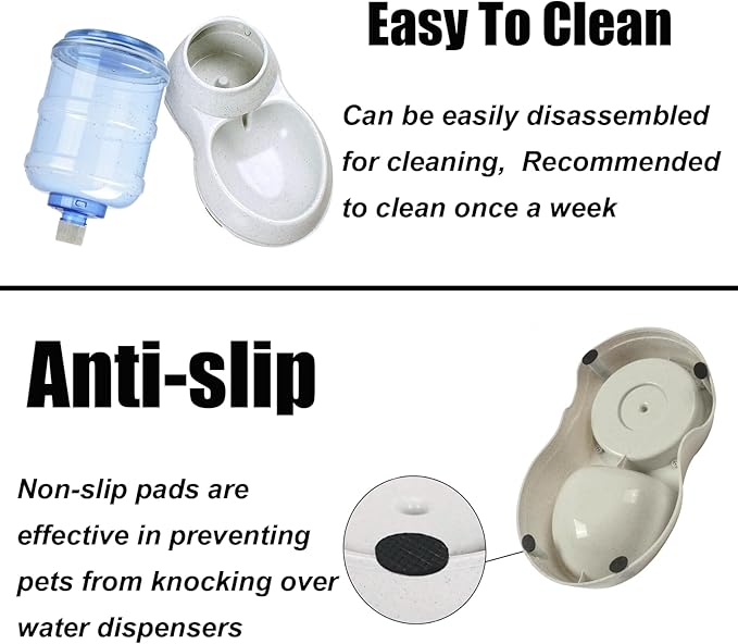 Pet Water Dispenser Station for Large Dogs and Cats,3 Gallon/11L Gravity Automatic Feeder, Cat Dog Water Fountain, Dog Water Bowl Dispenser,Large Breed Dog Drinking Fountain