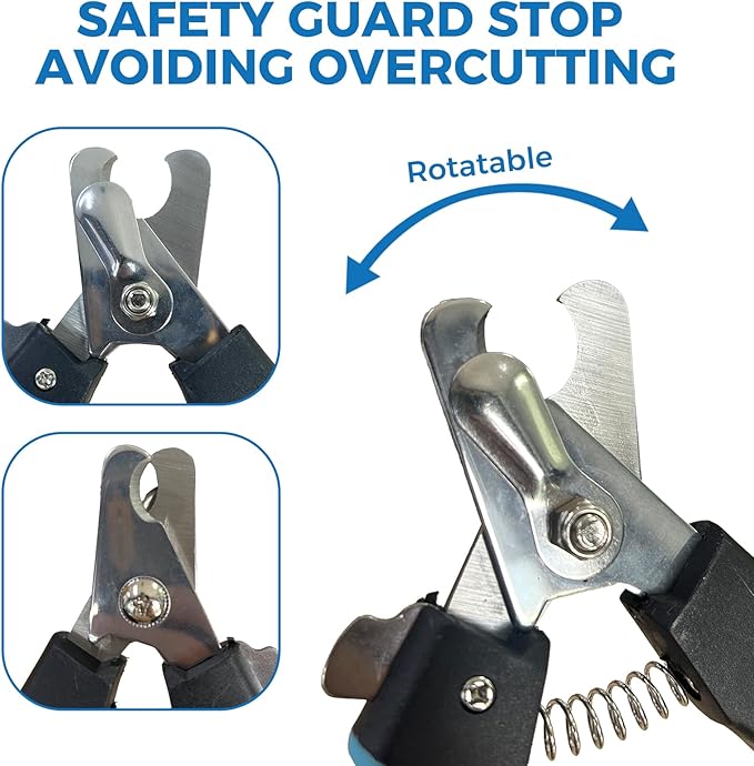 PAPIFEED Pet Nail Grinder for Dogs,3-Speed Rechargeable Dog Nail Trimmers and Professional Clippers,Paws Grooming Kit for Small Medium Large Dogs Cats - White