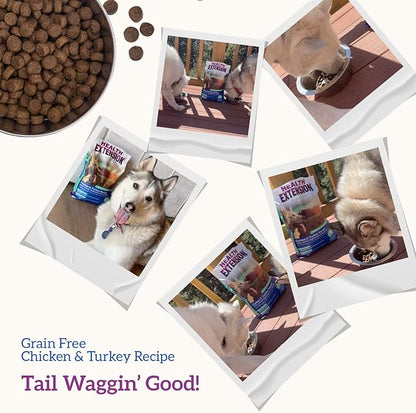 Health Extension Grain Free Chicken & Turkey Dry Dog Food - 30+ Superfoods and Probiotics for All Life Stages (23.5lb)