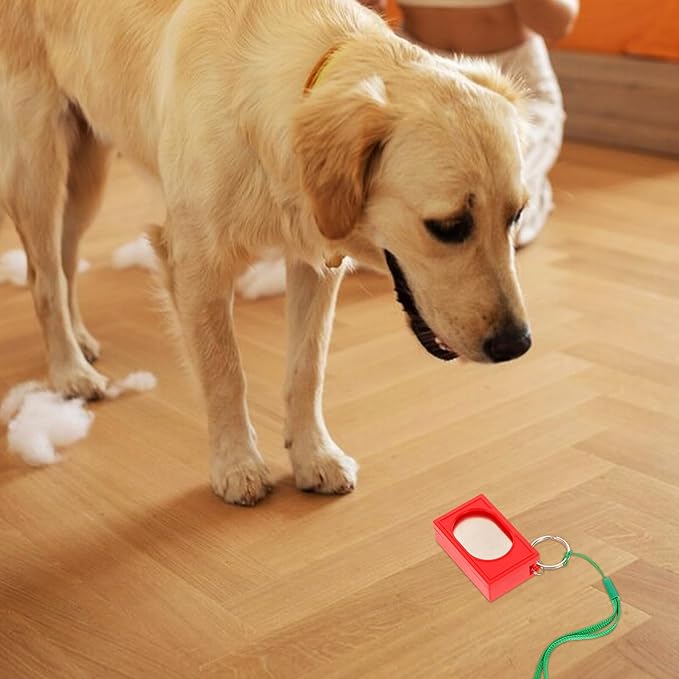 jojofuny 2pcs Portable Pet Training Clickers Lightweight Dog Clickers for Puppy Kitten Potty Training and Behavioral Conditioning