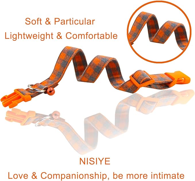 Cute Plaid Dog Collar with Safety Buckle - Adjustable and Comfortable Dog Collars for Small Medium Large Dogs, Stylish Puppy Collar for Boy Girl Pets