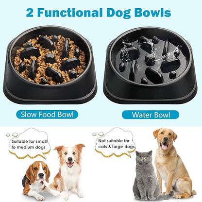 UPSKY Slow Feeder Small Dog Puzzle Bowl Feeder - Anti-Slip, Anti-Bloat, Anti-Choking