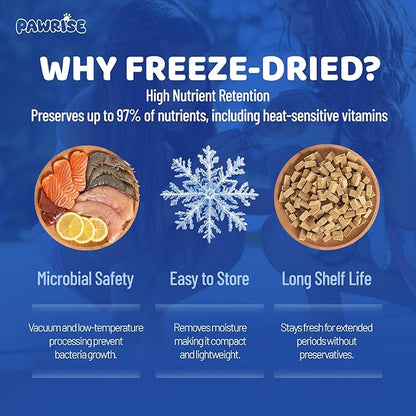 Freeze-Dried Dog Multivitamin – Probiotics, Glucosamine, Omega-3, Vitamins & Minerals for Immune, Joint, Skin & Coat Support – 200 Chews