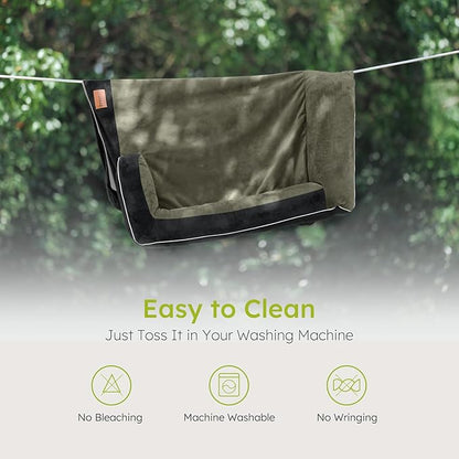 XXL Dog Bed for Extra Large Dogs, Giant Orthopedic Dog Bed with Cooling Gel Memory Foam, Waterproof Pet Bed with Removable Washable Cover, 53" Pet Sofa Bed Dutch Velvet with Bone Toy, Black