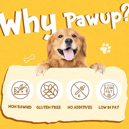 PAWUP Chicken Jerky Strip Dog Treats w/Taurine Natural Rawhide Free Dog Snacks, Training Treats Chicken Jerky Sticks for Dogs, 24oz