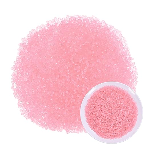 10000-Pack Glow in The Dark Rocks, 0.2" Resin Outdoor Garden Decorations Luminous Rhombus Stones for Garden Plants/Aquarium/Backyard Path, Aquarium Gravel [Pink]