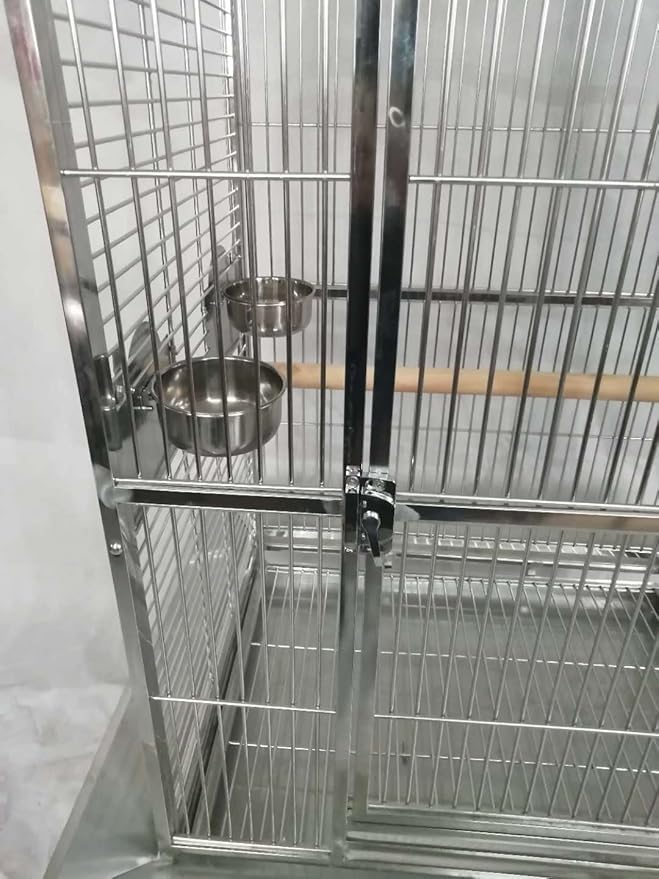 BMWPET SUS201 Stainless Steel PLAYTOP Style Bird CAGE Parrot CAGE 40"X30"X70"