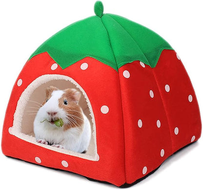 Tierecare Guinea Pig Hideout Bed Dwarf Rabbit House Cave Accessories Cozy Hide-Out for Little Bunny Hedgehog Ferret Chinchilla&Other Small Animals