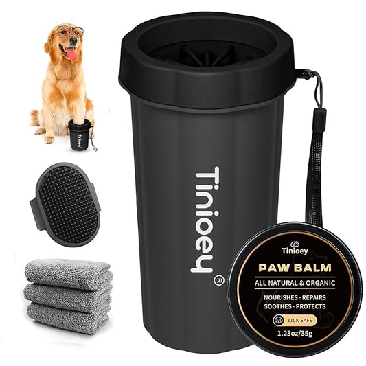 Dog Paw Cleaner for Large Dogs, Dog Paw Washer, Muddy Paw Cleaner, Pet Foot Cleaner, Dog Paw Protector Kit