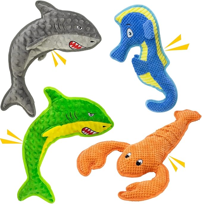 No Stuffing Dog Toys,Dog Squeak Toy for Small,Medium,Interactive Dog Toys for Large Dogs,Tug of War Toy,Puppy Teething to Keep Them Busy, Best Christmas Toys