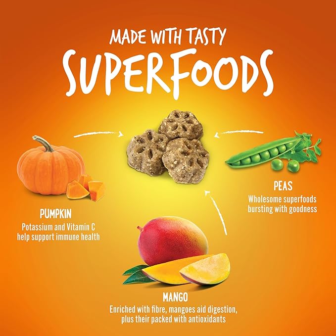 Fruitables Dog Treats, Pumpkin Mango, 5 Ounces | Pack of 2 | Low Calorie | Training Treats | Grain Free