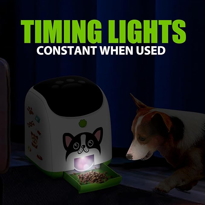 Dog Puzzle Feeder Toy – Remote Control Automatic Treat Dispenser with Light, Interactive IQ Training Slow Feeder, Large Capacity for All Dog Breeds