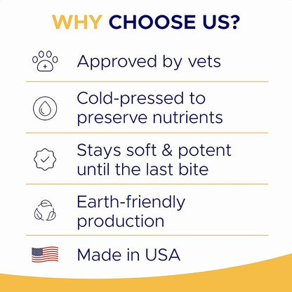 Omega 3 Fish Oil for Dogs (360Ct) - Skin&Coat Chews - Dry & Itchy Skin Relief + Allergy Support - Shiny Coat - EPA&DHA Fatty Acids - Salmon Oil Chews Promotes Heart, Hip & Joint Support