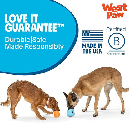 WEST PAW Toppl Durable Dog Treat Puzzle Toy for Large Dogs- Engaging Interactive Chew Toy for Mental Stimulation, Slow Feeding- One and Quarter Cup Capacity - Clover Green, XL