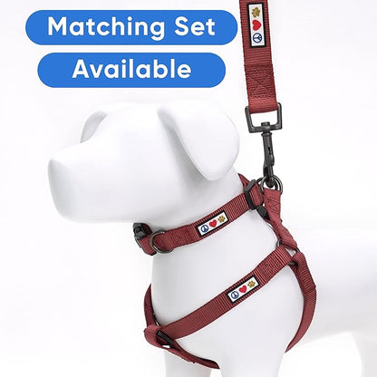 Pawtitas Personalized Dog & Puppy Harness Extra Small Marsala Custom ID Tag Adjustable No Pull Vest